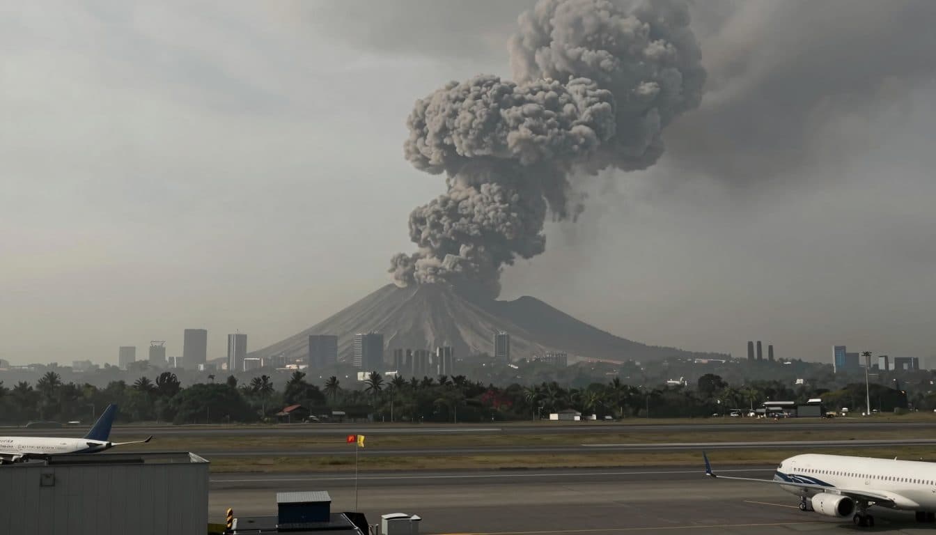 La erupción del Anak Krakatau provoca la cancelación de cientos de vuelos en Yakarta