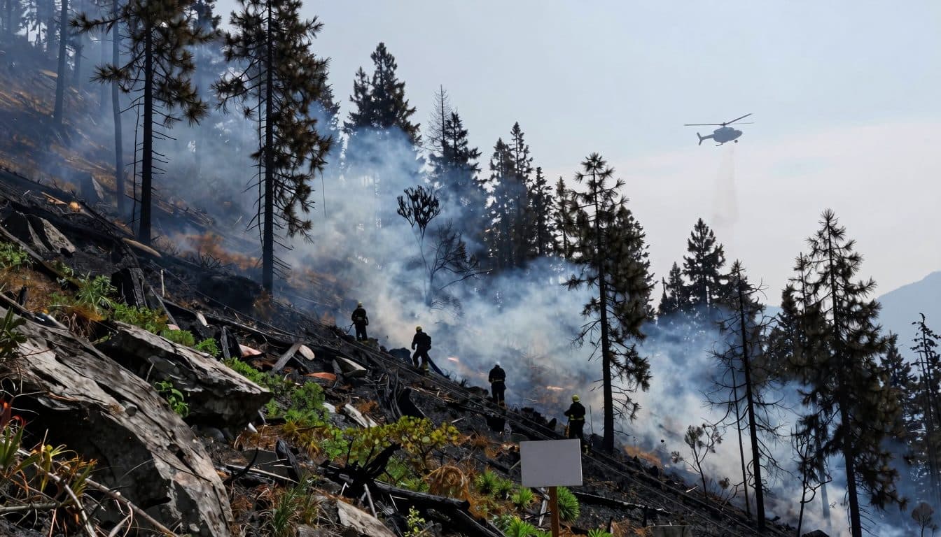 Incendio forestal en el Arikogel de Ebensee: unos 80 efectivos luchan contra el fuego en un terreno de difícil acceso