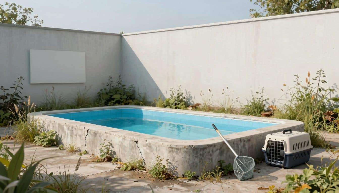 El cuerpo de bomberos voluntarios de Schwechat rescata a siete gatitos de una piscina vacía