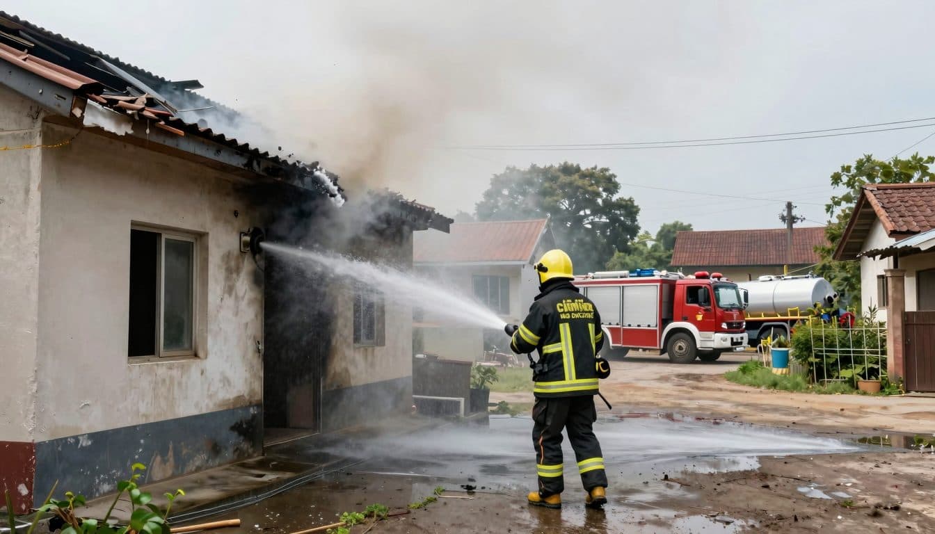 Gran incendio en Margarethen am Moos: cuatro heridos y 140 efectivos desplegados