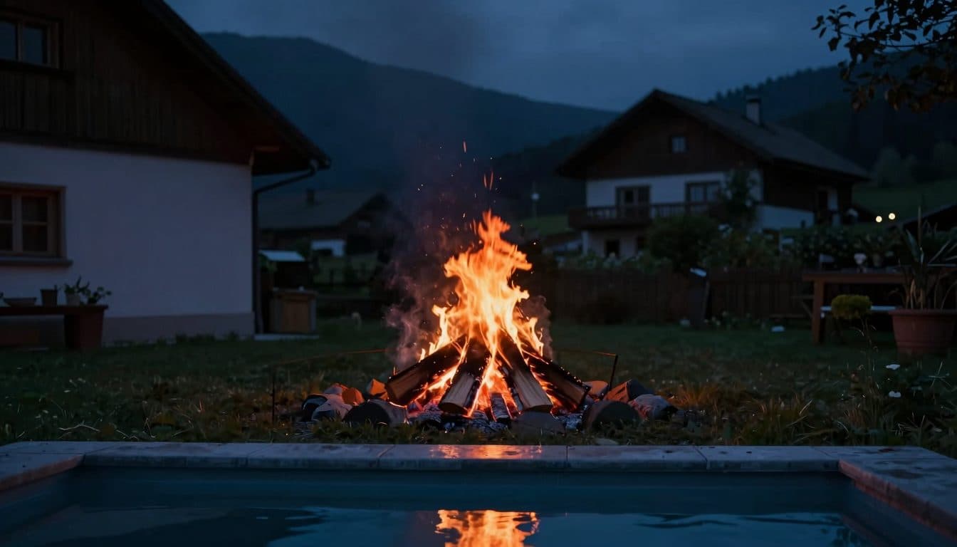 Hombre de 52 años se prende fuego al asar en Mühlviertel y salta a una piscina