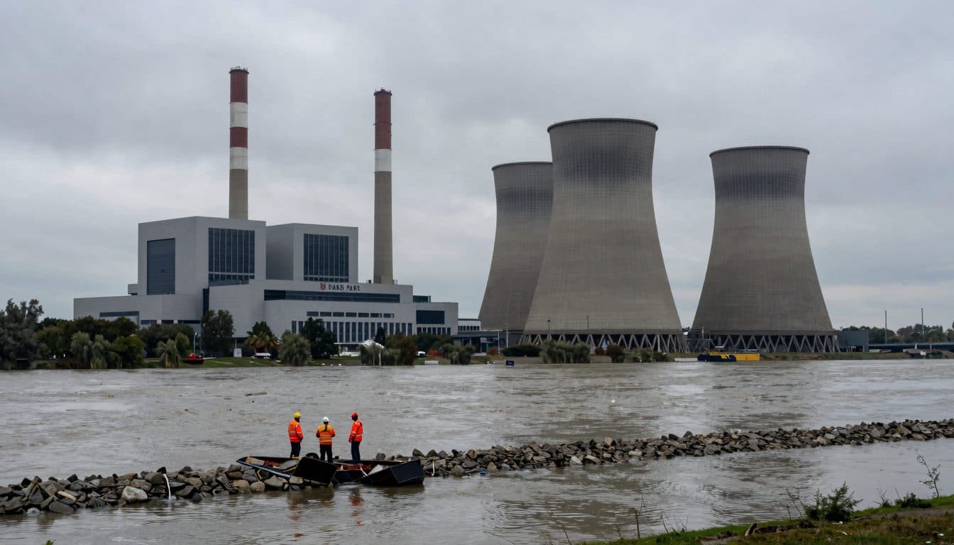 Hungría hunde barcazas en el Danubio para asegurar la refrigeración de la central nuclear de Paks