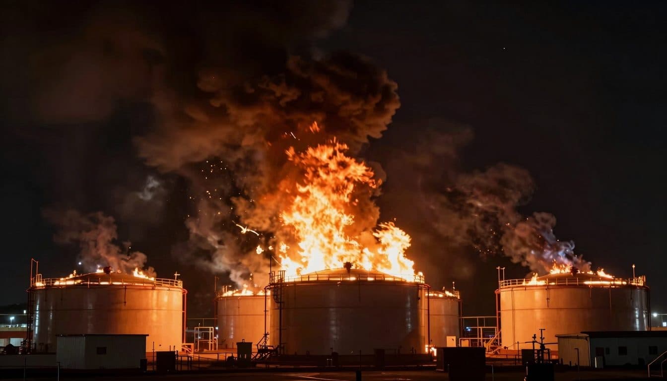 Drones ucranianos vuelven a incendiar depósitos de petróleo en Rusia