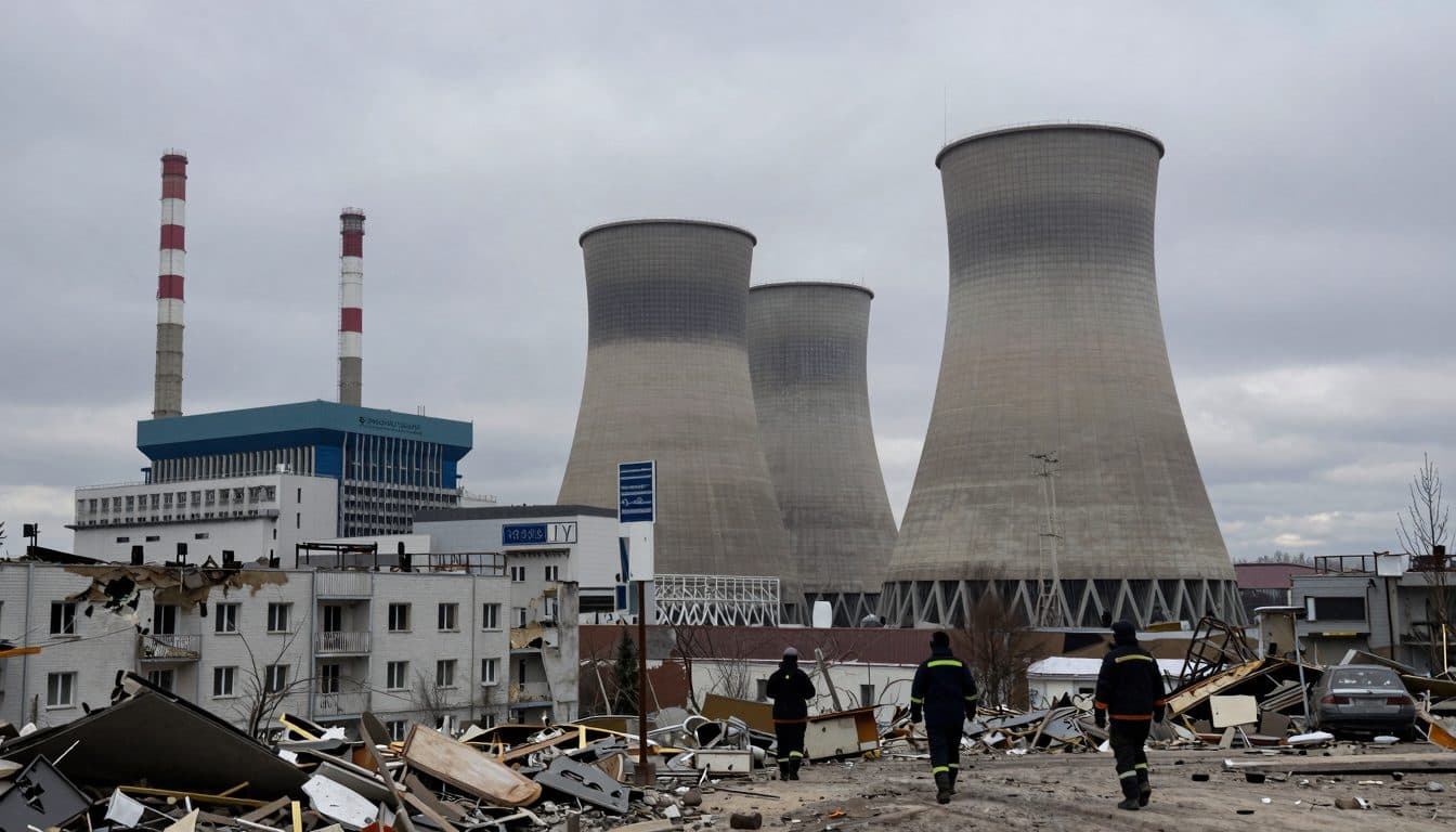 Muertos en ataques ucranianos contra Enerhodar, cerca de la central nuclear de Zaporiyia