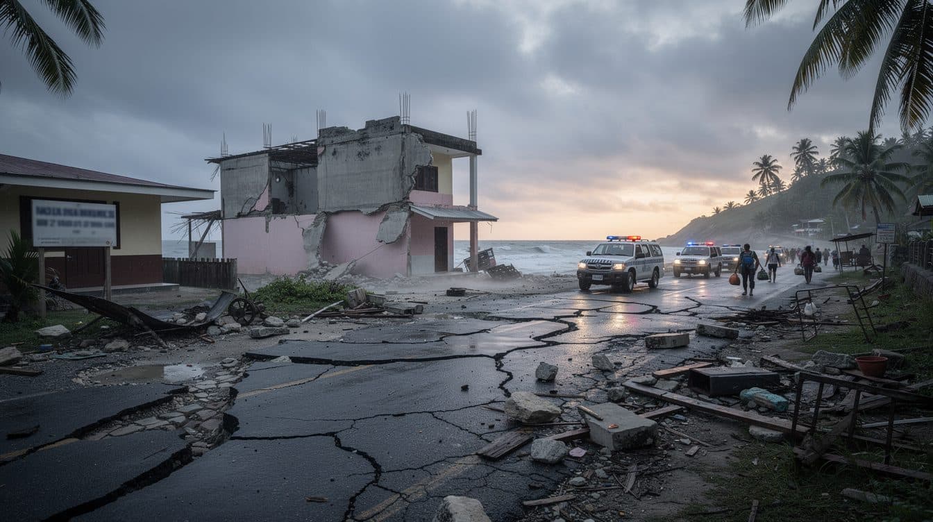 Terremoto de magnitud 7,8 sacude el sur de Filipinas – al menos tres muertos, se levanta la alerta de tsunami
