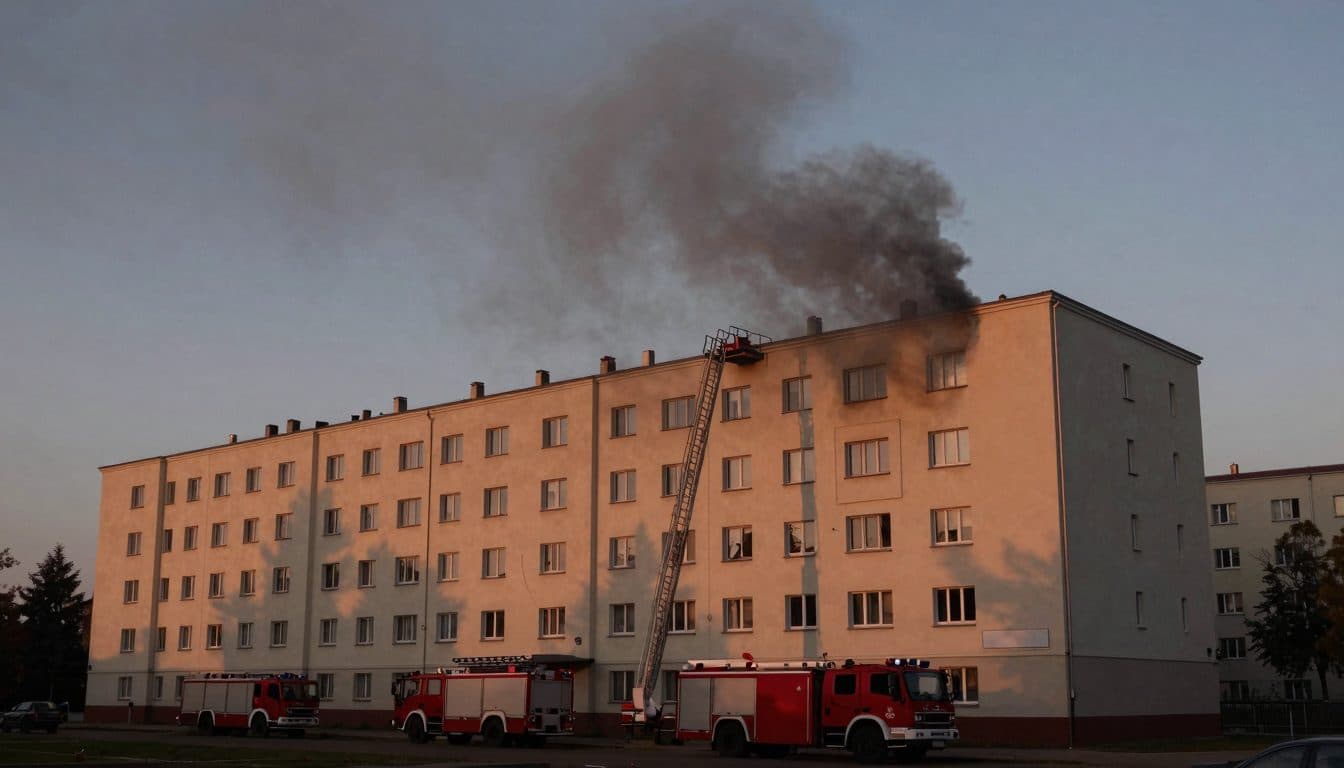 Incendio en un edificio residencial de Viena: dos personas heridas, causa desconocida