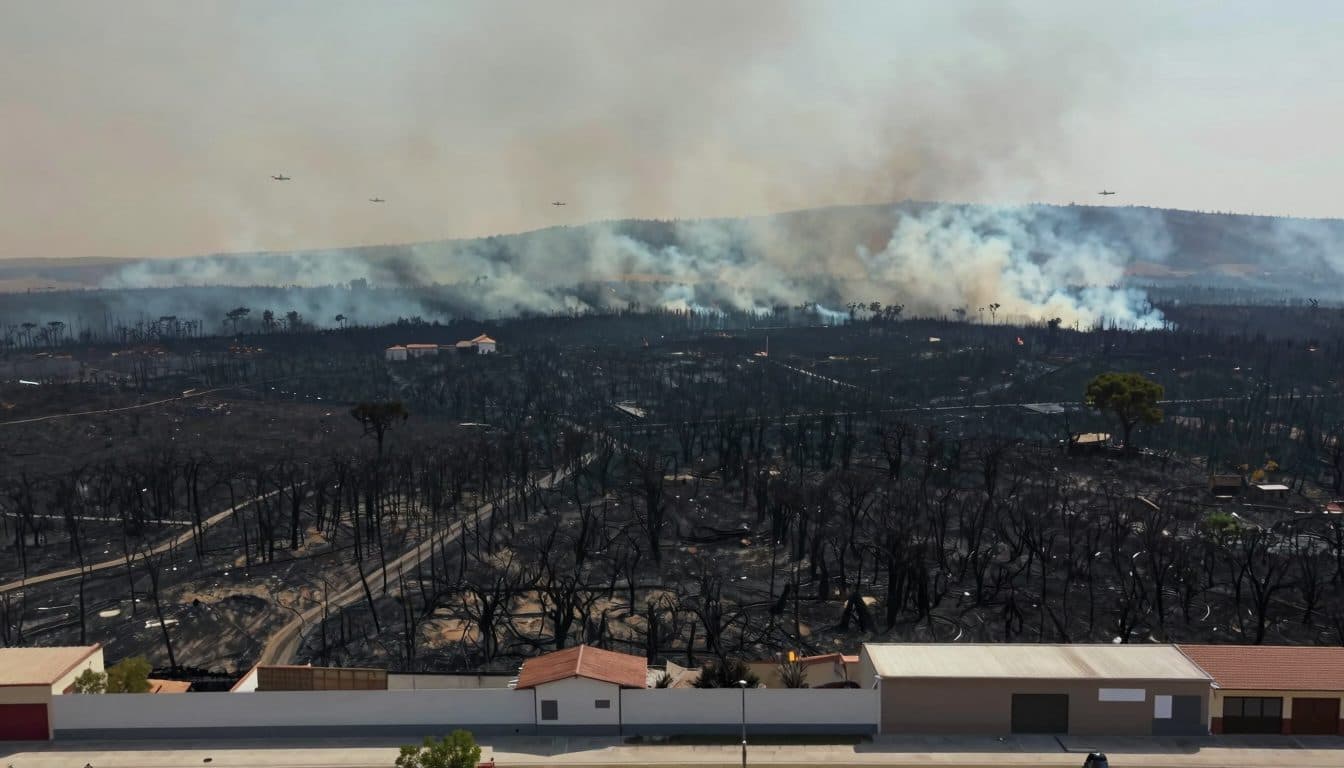 Incendio forestal al noreste de Madrid lleva días activo – las autoridades ven primeros indicios de cambio