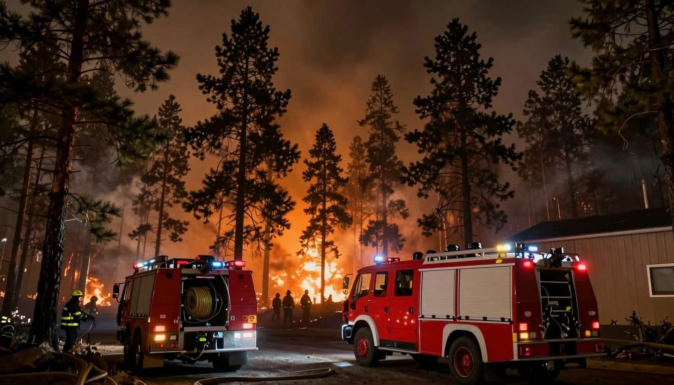 Incendio forestal en el Föhrenwald: los bomberos de Mödling apoyan la ayuda en catástrofes en St. Egyden