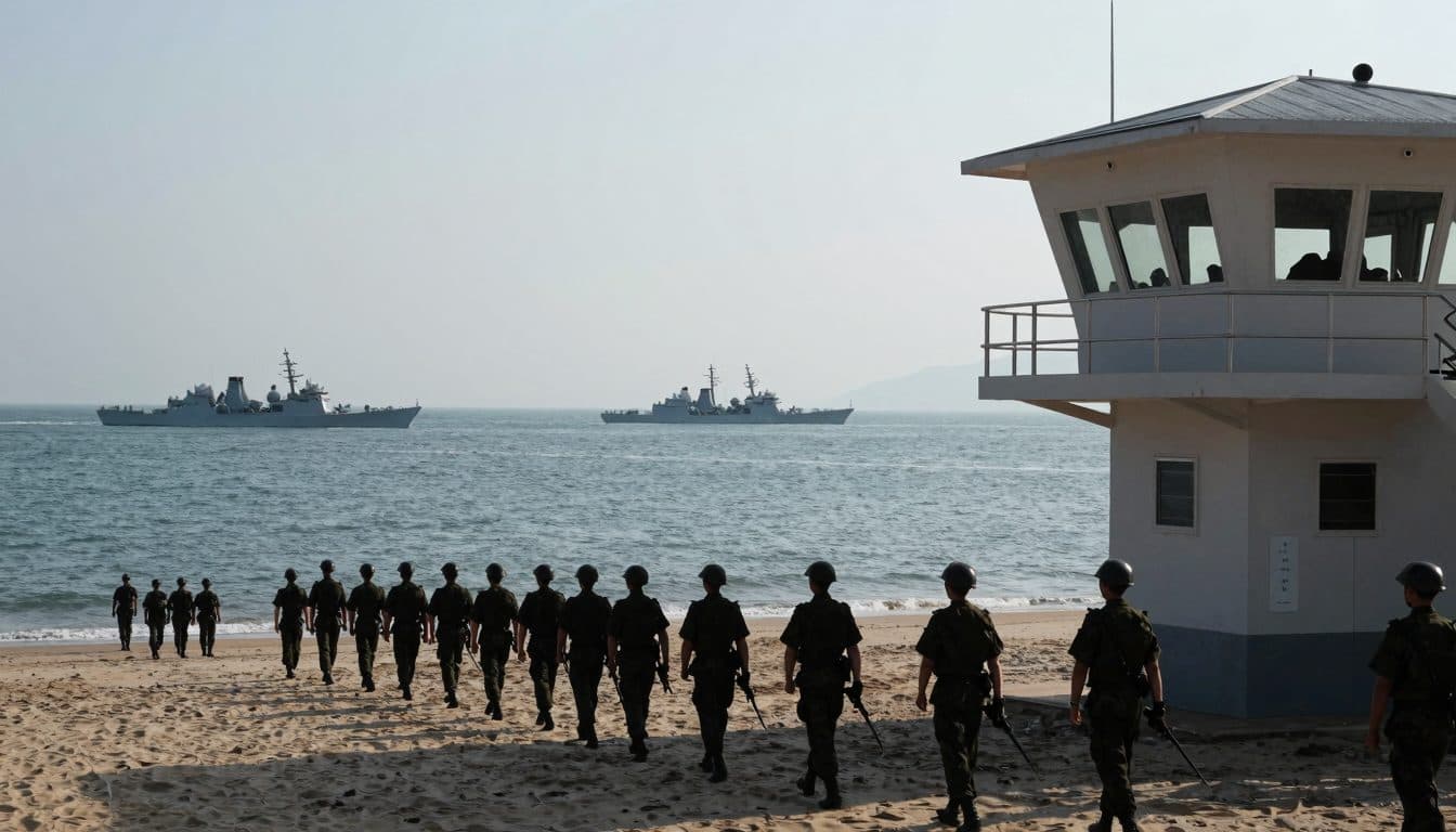 El presidente de Taiwán, Lai, preside un gran ejercicio militar en la costa sur