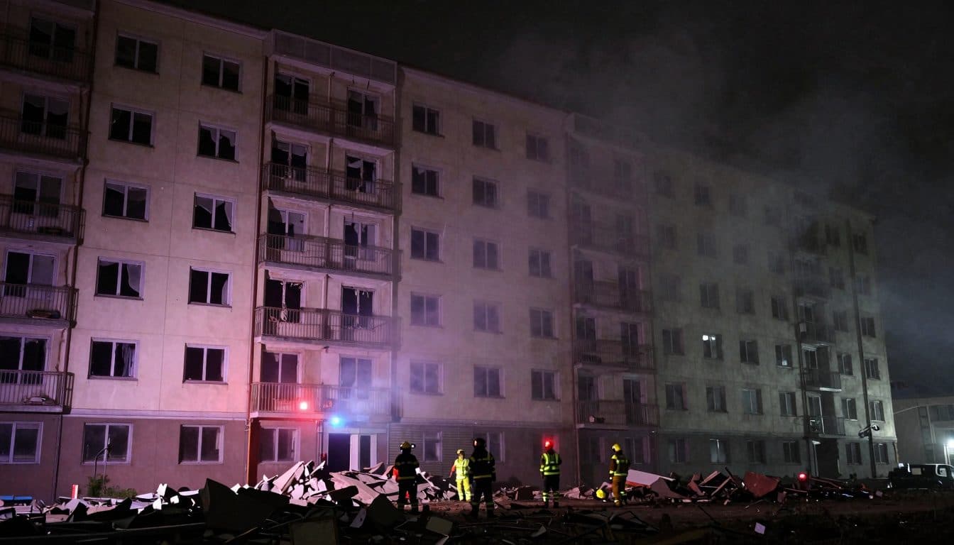 Un ataque con misiles rusos alcanza un edificio residencial en Kyiv y mata al menos a cuatro personas