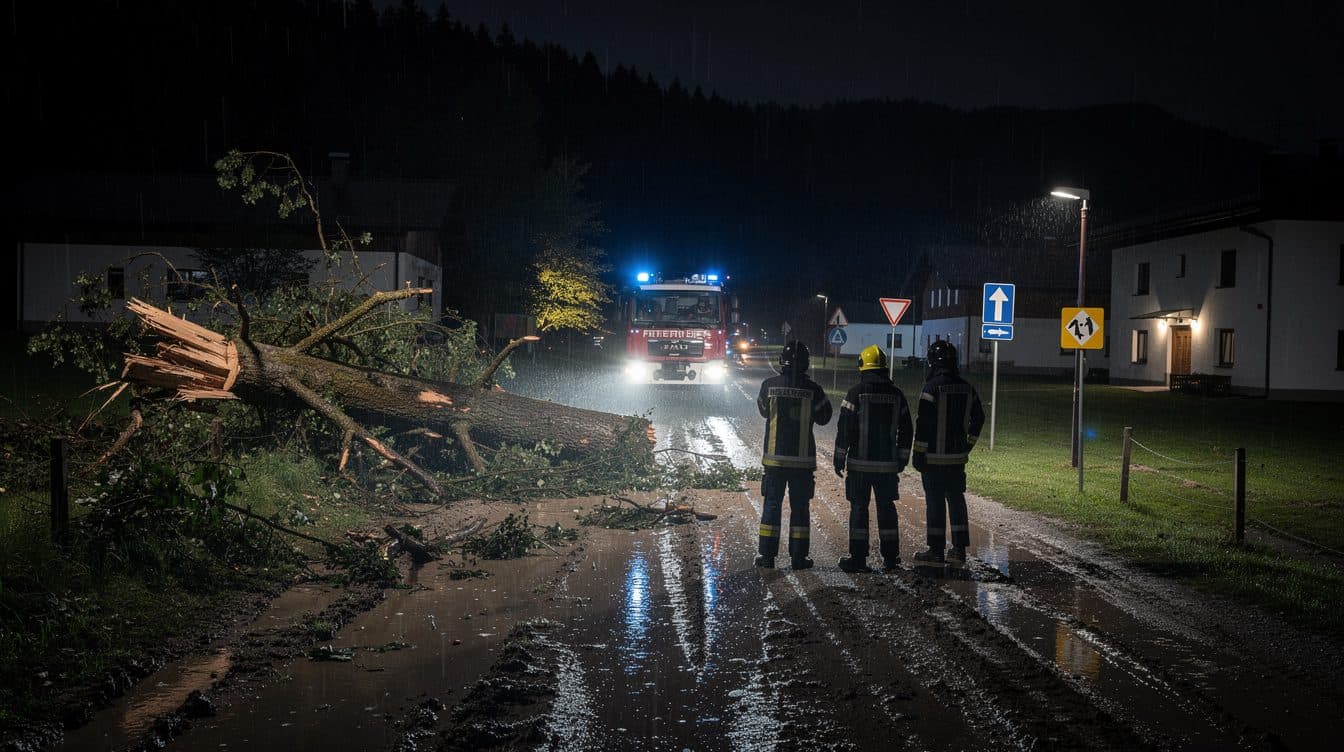 Fuerte tormenta en Carintia: 65 intervenciones de bomberos en una noche