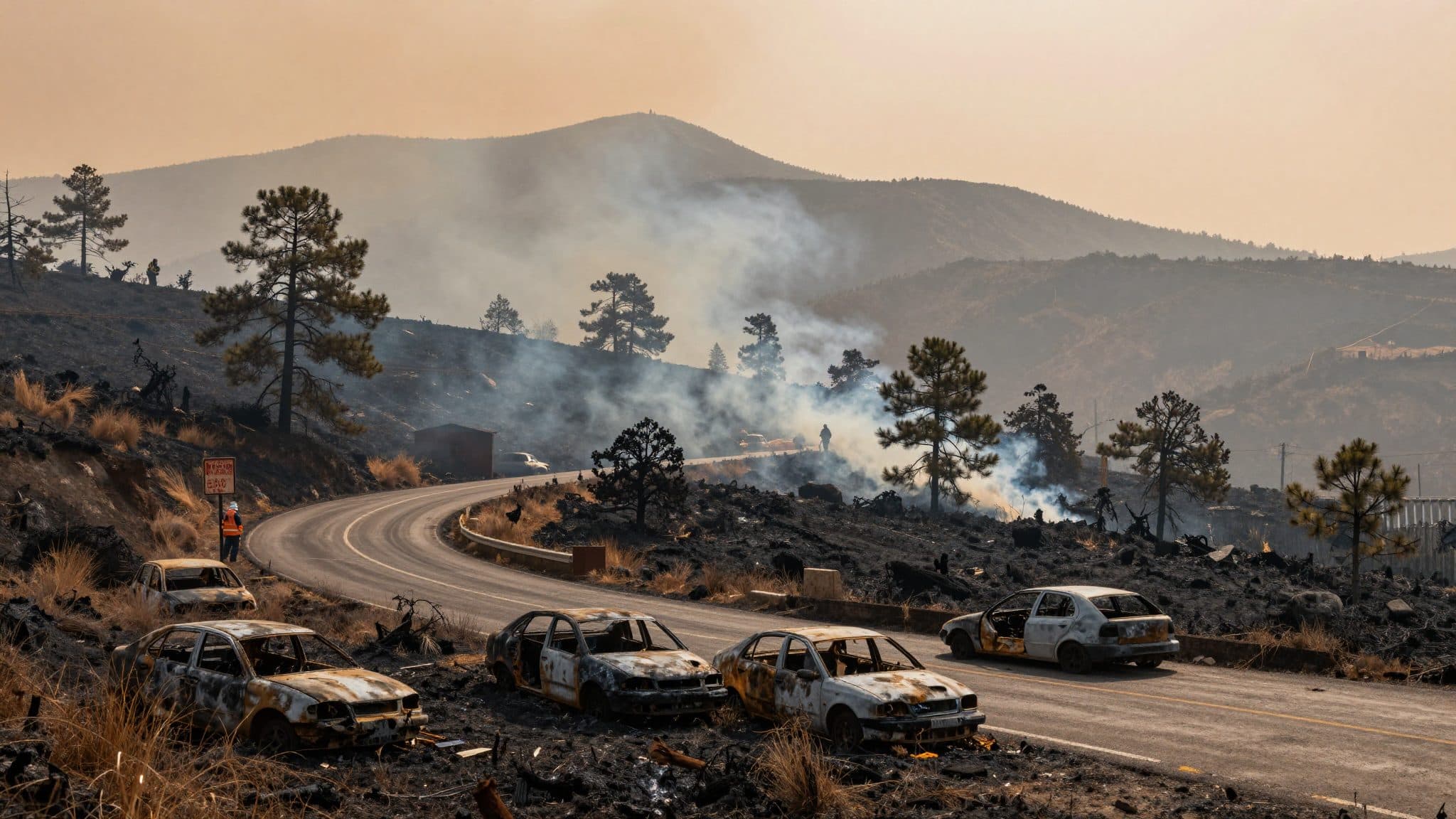 Once muertos y diecinueve desaparecidos en el incendio de Almería mientras España lucha contra los fuegos provocados por el calor