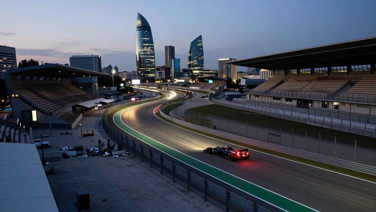 Russell gana el Gran Premio de Azerbaiyán en un disputado carrera en Bakú