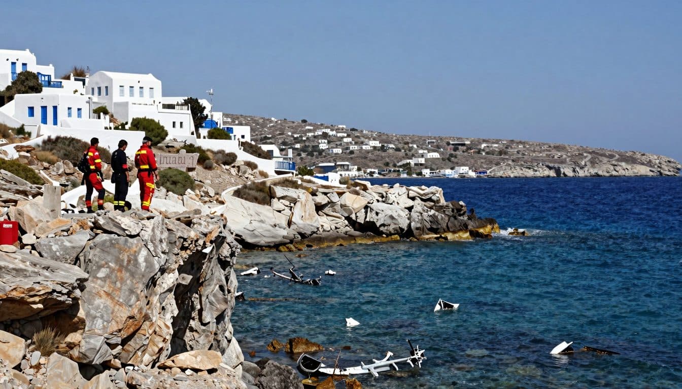 Helicóptero se estrella en la isla griega de Sifnos: tres muertos