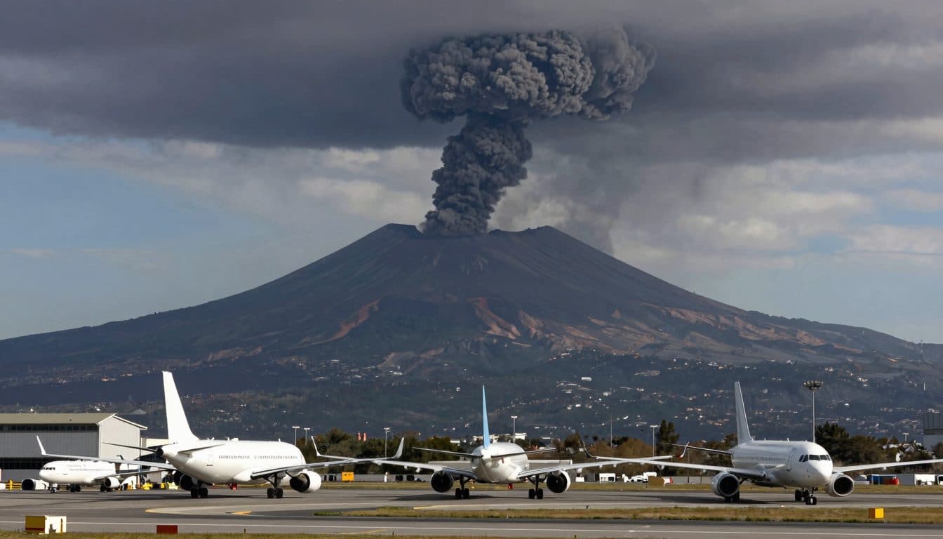 El volcán Etna intensifica la emisión de ceniza – el aeropuerto de Catania cierra temporalmente