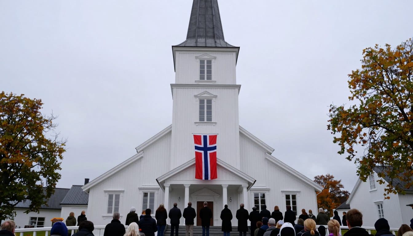 Mette-Marit recibe en Oslo el féretro del fallecido rey noruego Harald V