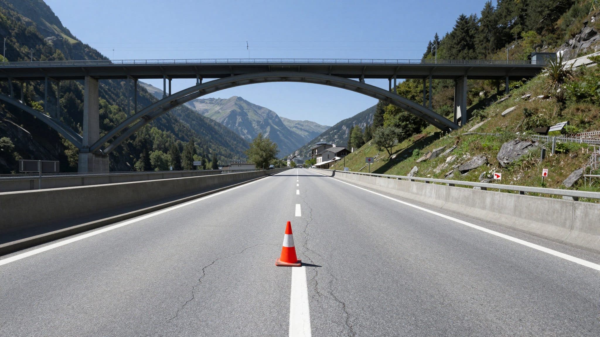 Daños por calor: carril cerrado en el Europabrücke de la A13