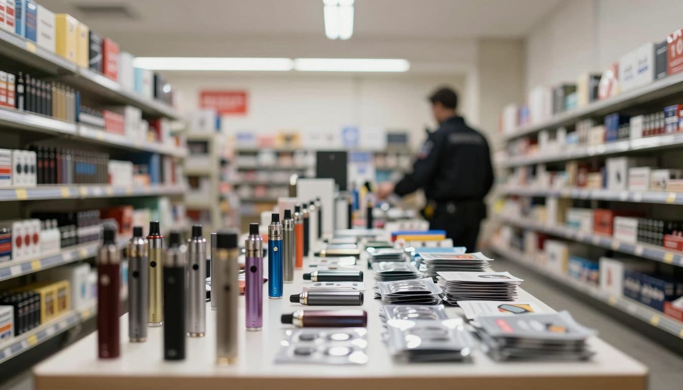 Autoridades incautan 682 cigarrillos electrónicos y productos de tabaco ilegales en Viena-Favoriten