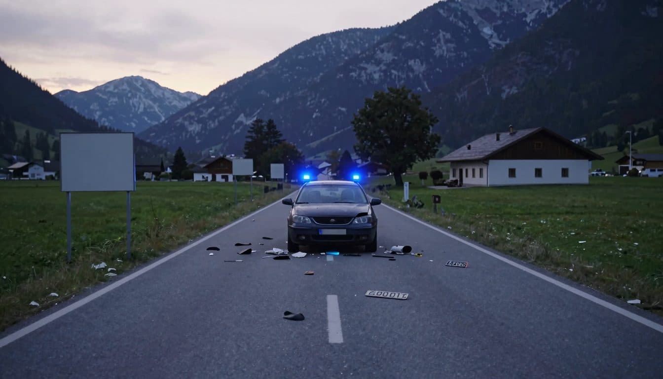 Detenido un joven de 23 años tras un accidente en Tiefgraben