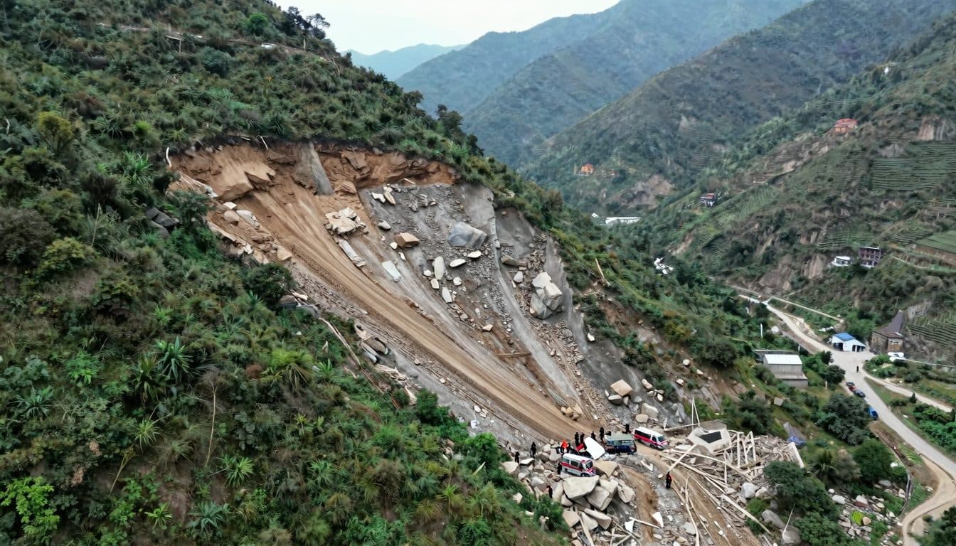 Un deslizamiento de tierra en el oeste de China deja al menos ocho muertos y decenas de desaparecidos