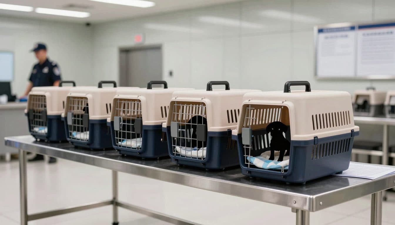 La aduana del aeropuerto de Viena frena el contrabando de cinco cachorros procedentes de China