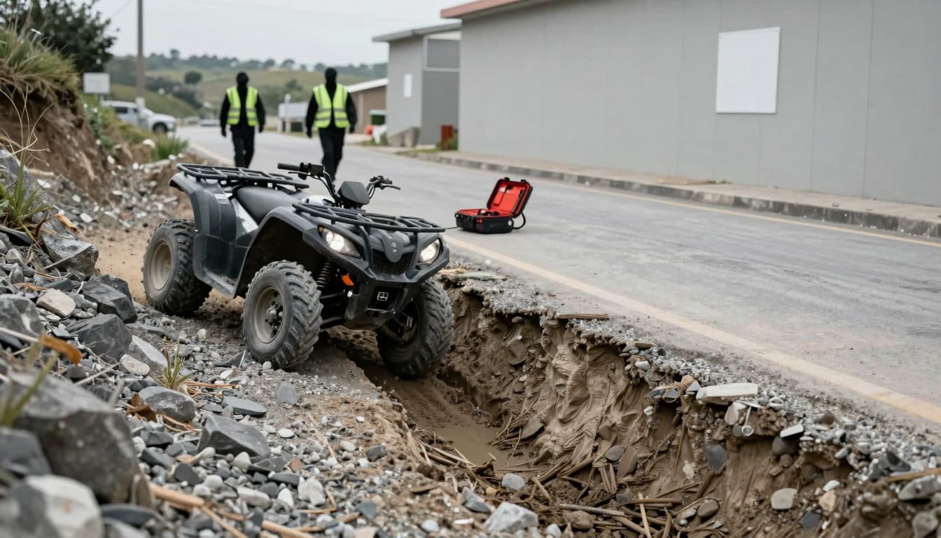 Accidente de quad en Gaming: joven de 21 años gravemente herido