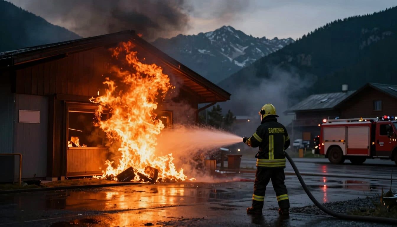 Gran incendio en Matrei in Osttirol: 170 bomberos en acción