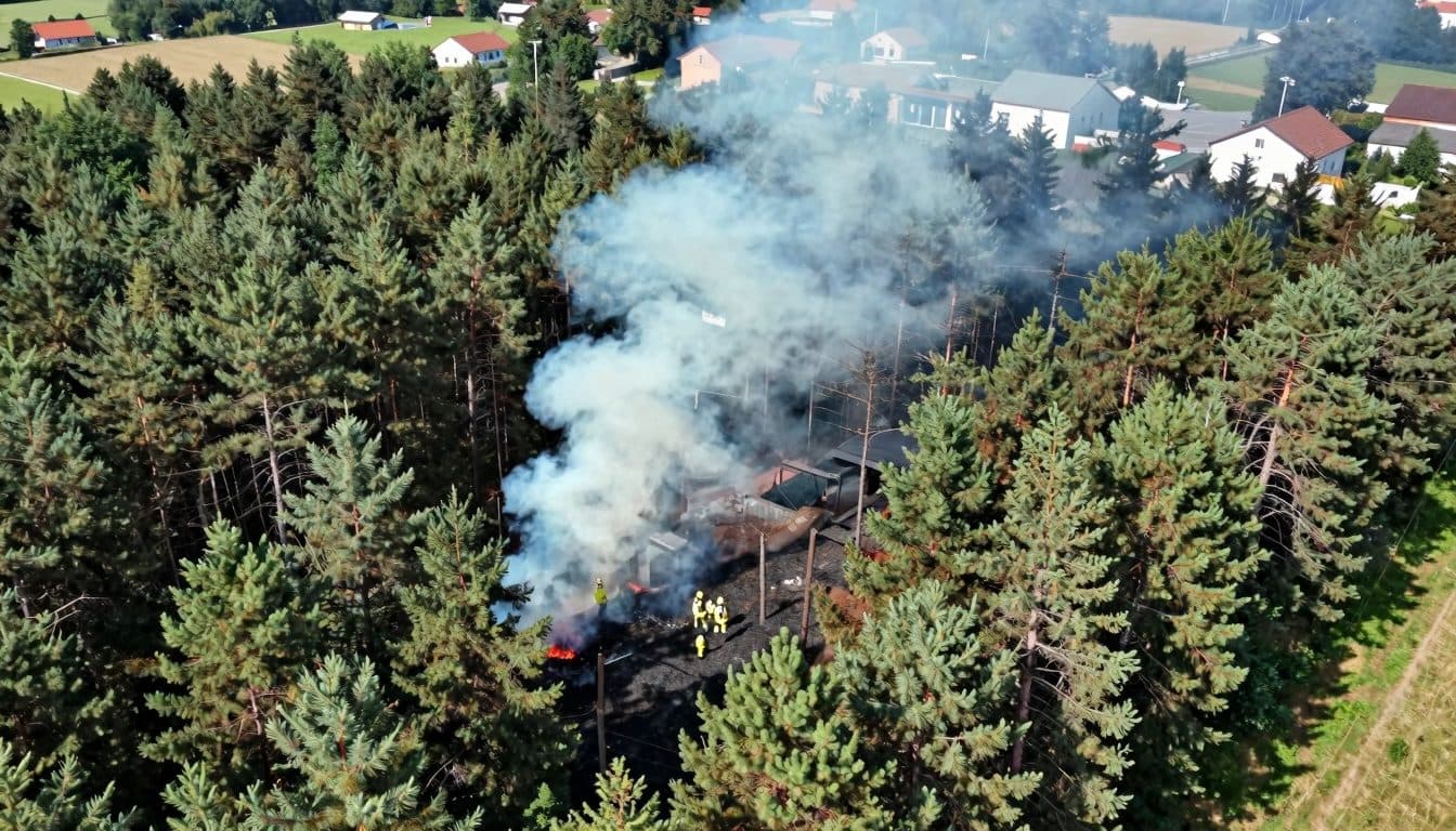 Incendio forestal en el Föhrenwald: alrededor de 30 cuerpos de bomberos desplegados