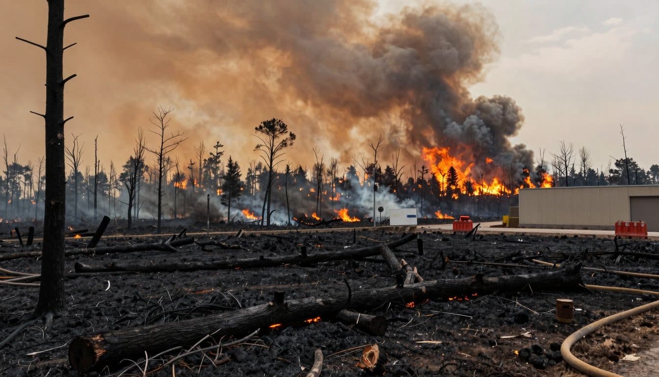 Incendio forestal en el sur de Francia devasta extensas zonas