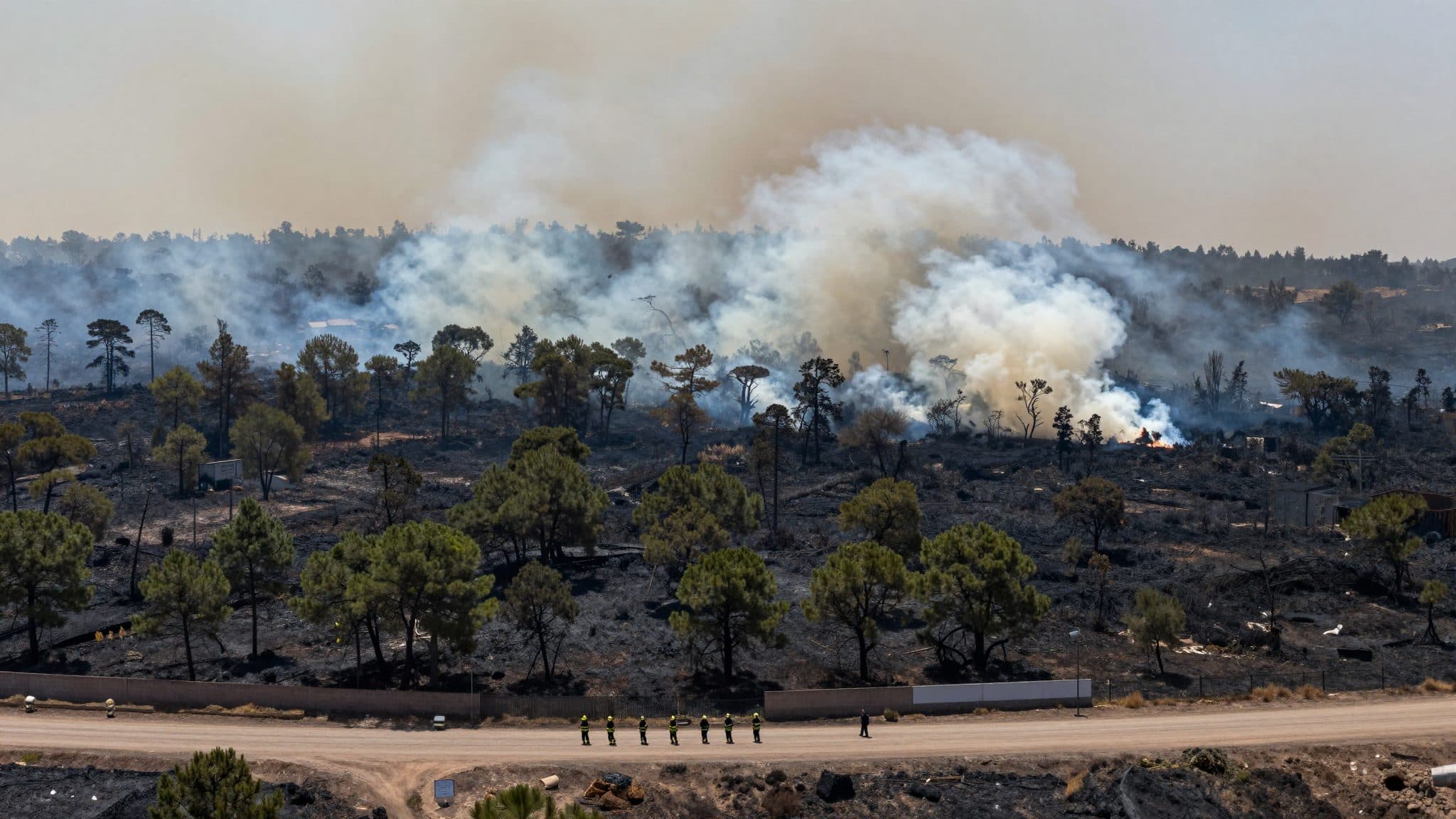 : Incendio forestal al noreste de Madrid destruye más de 13.000 hectáreas
